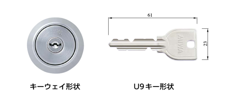 WAKI waki lock series 取替シリンダー U9 HP用 超可爱の - 製造、工場用